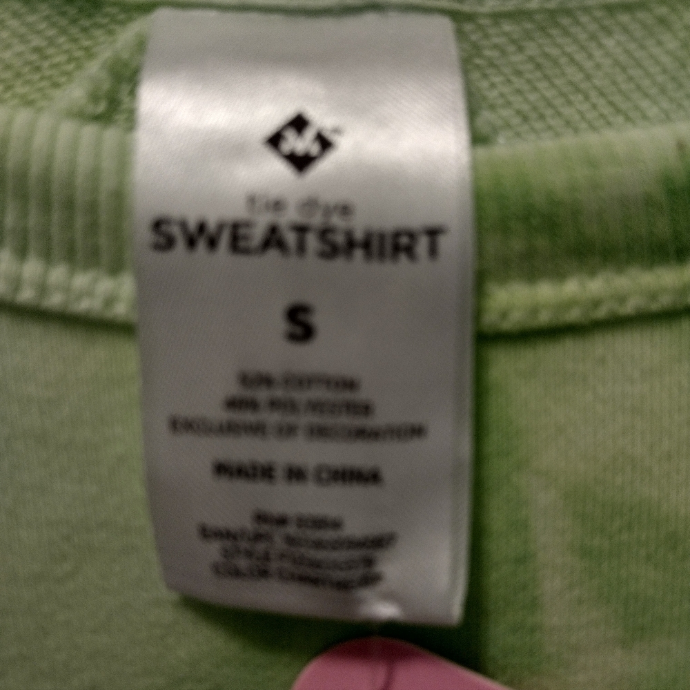 Green Tie-Dye Sweatshirt - Picture 3 of 5